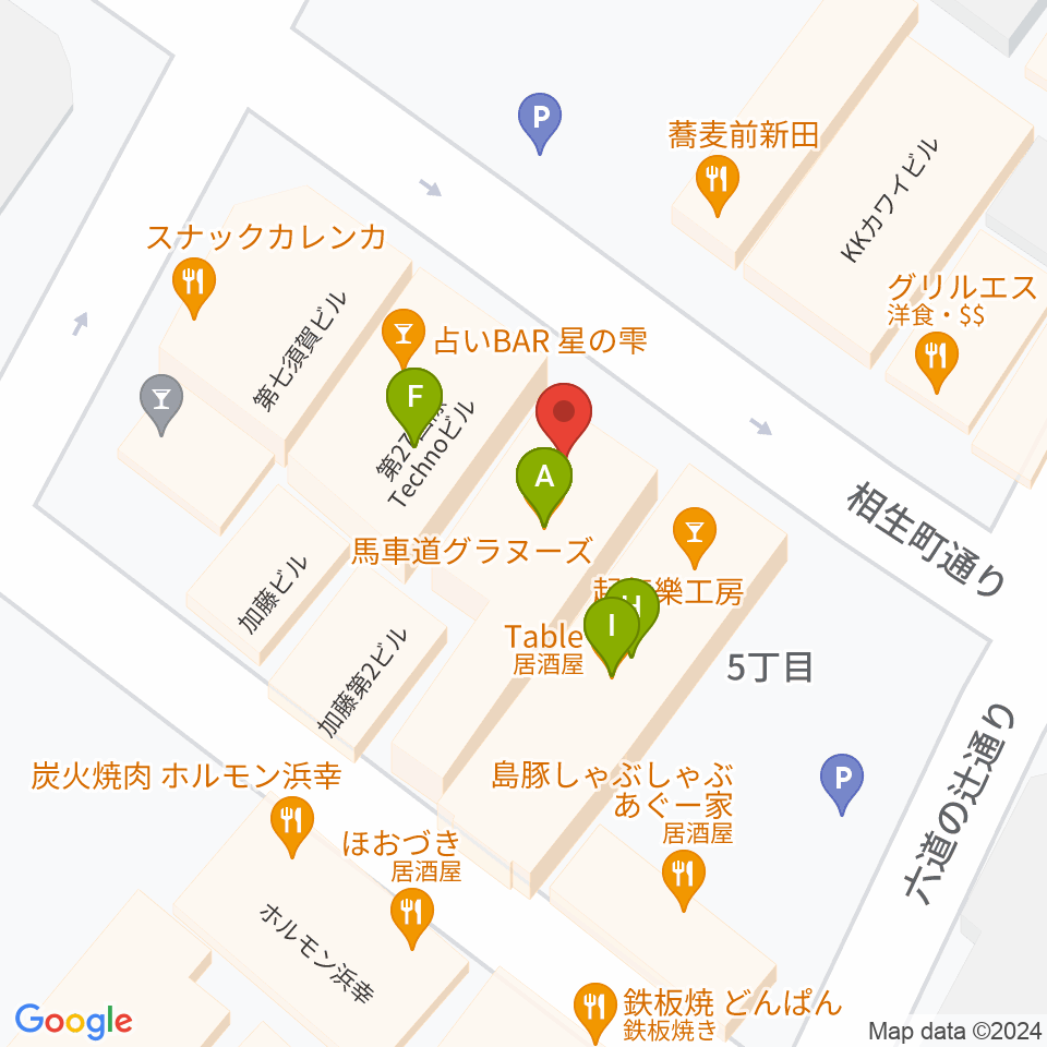 上町63周辺のファミレス・ファーストフード一覧地図