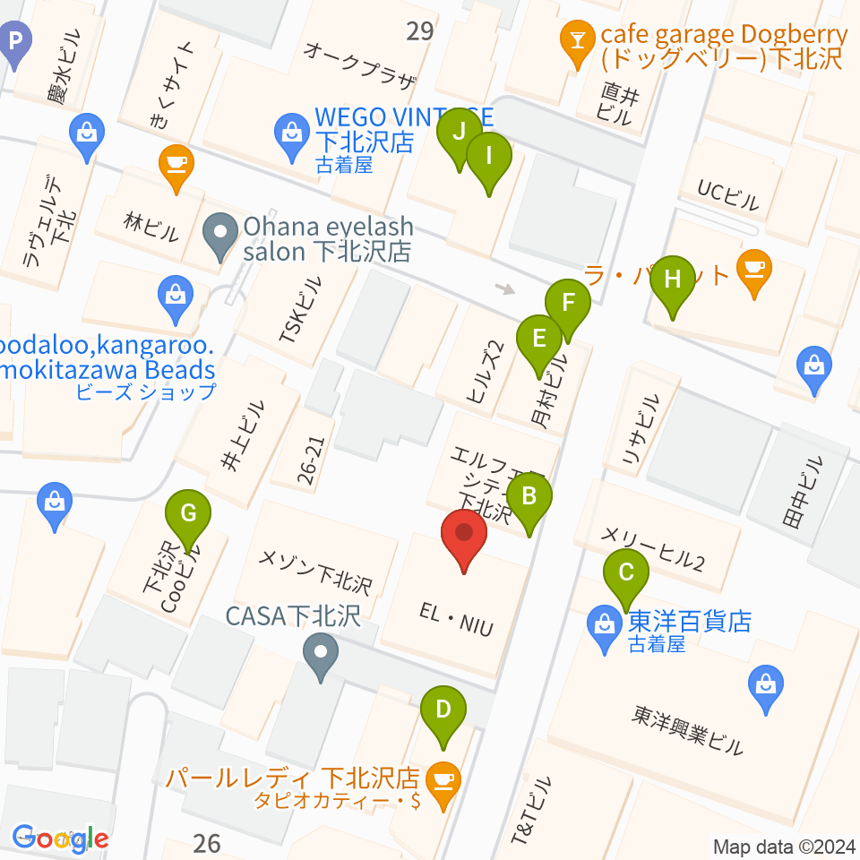 コムカフェ音倉周辺のファミレス・ファーストフード一覧地図