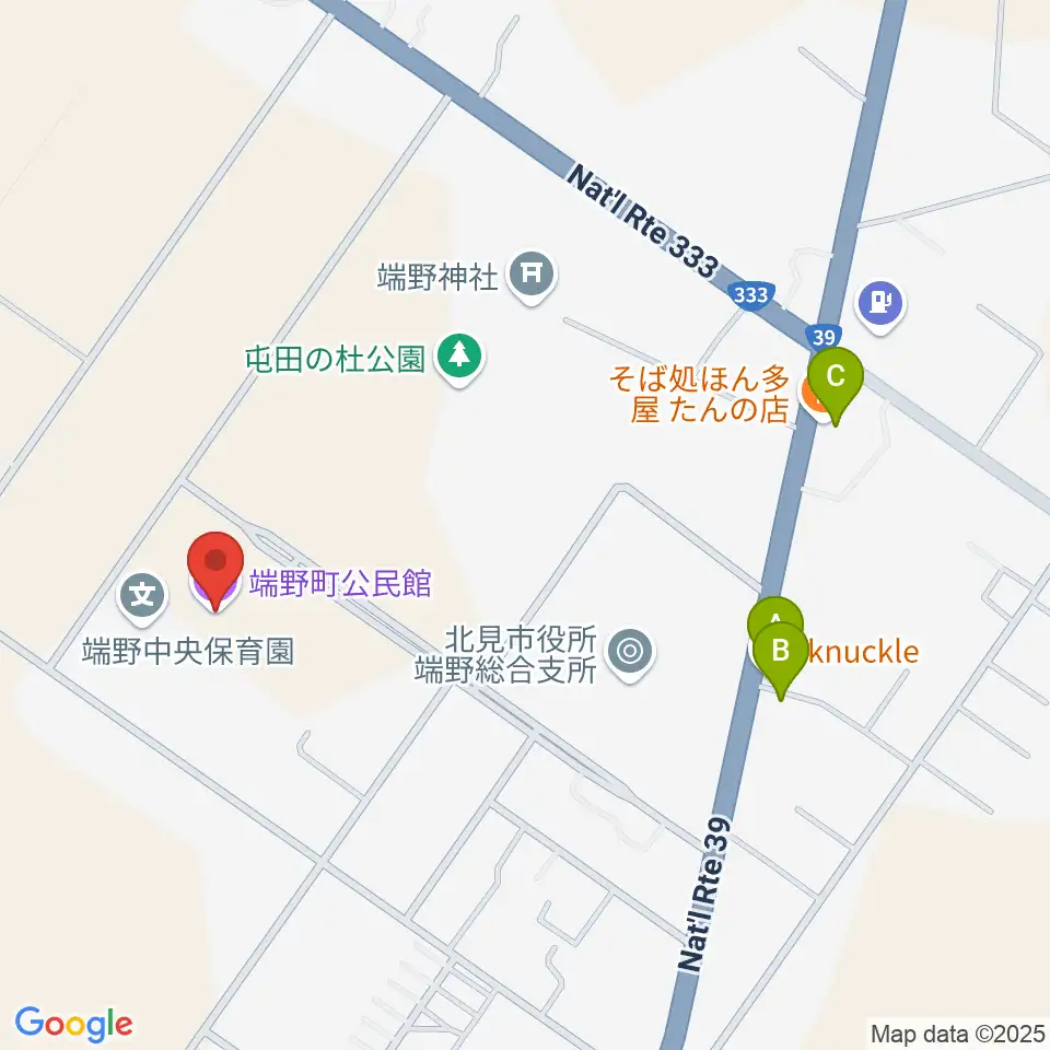 端野町公民館周辺のファミレス・ファーストフード一覧地図