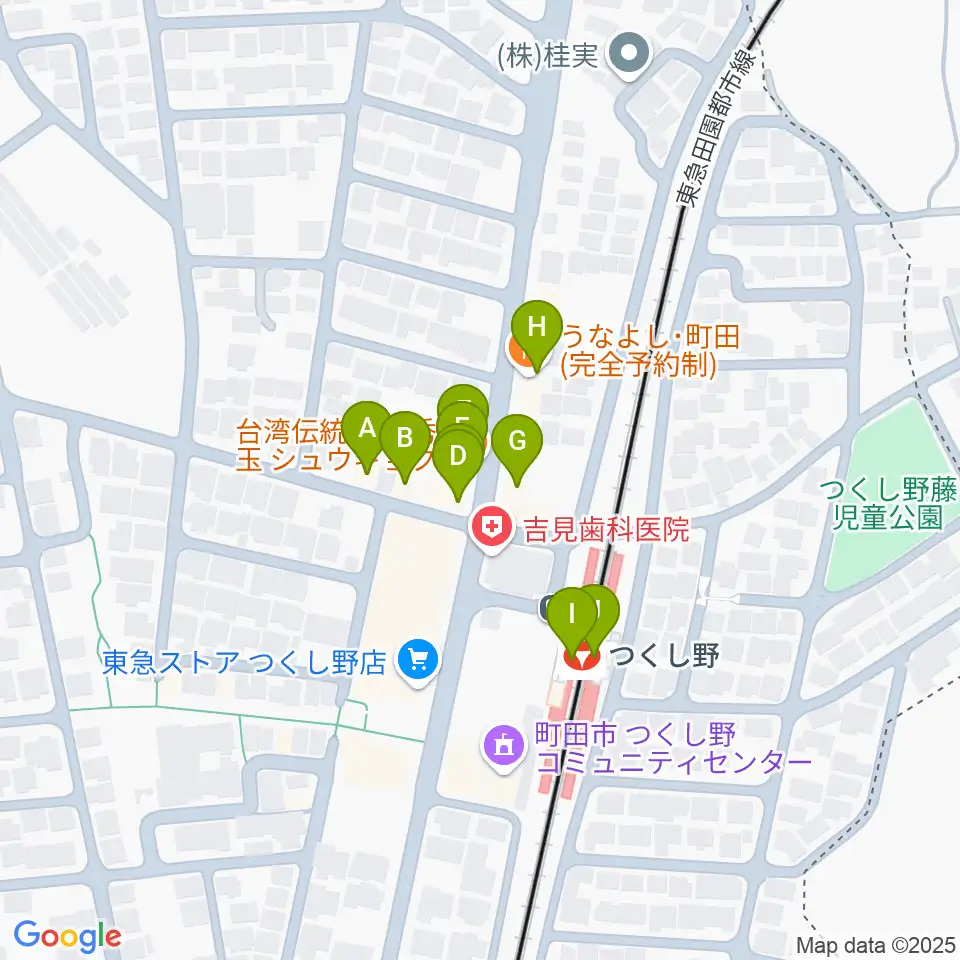 ジャズピアノレッスン@GOOD NEWS周辺のファミレス・ファーストフード一覧地図