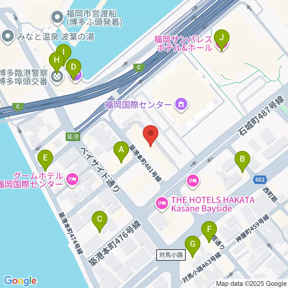 FineSound 築港店周辺のファミレス・ファーストフード一覧地図