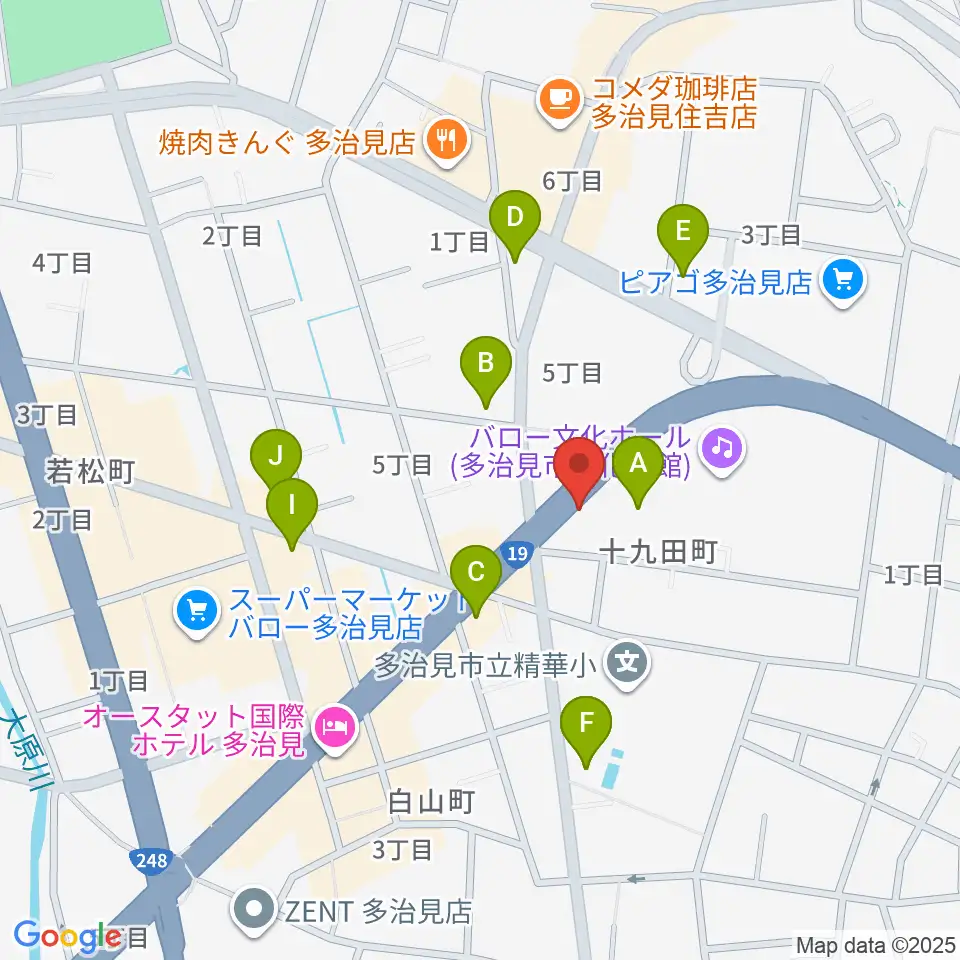 サウンドスタジオエリシアン周辺のファミレス・ファーストフード一覧地図