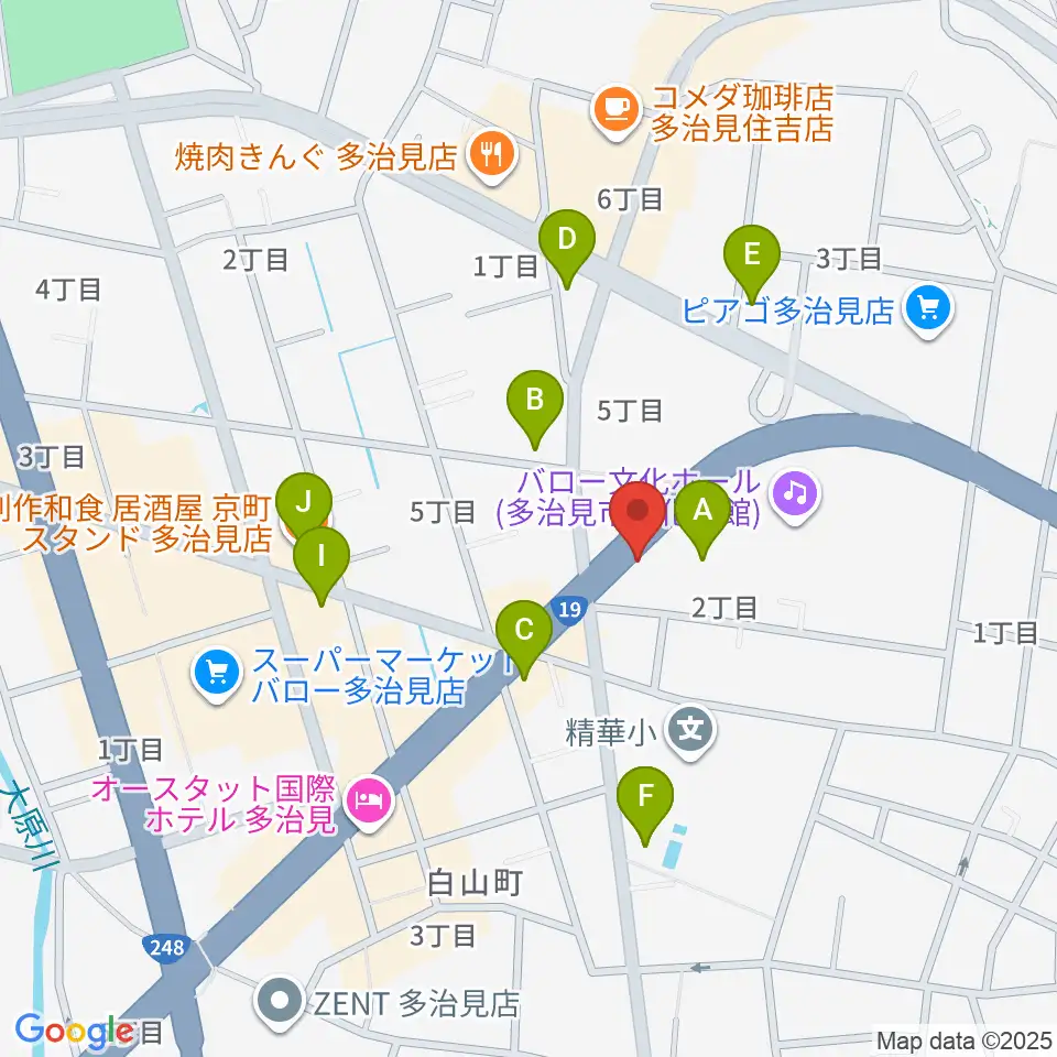 サウンドスタジオエリシアン周辺のファミレス・ファーストフード一覧地図