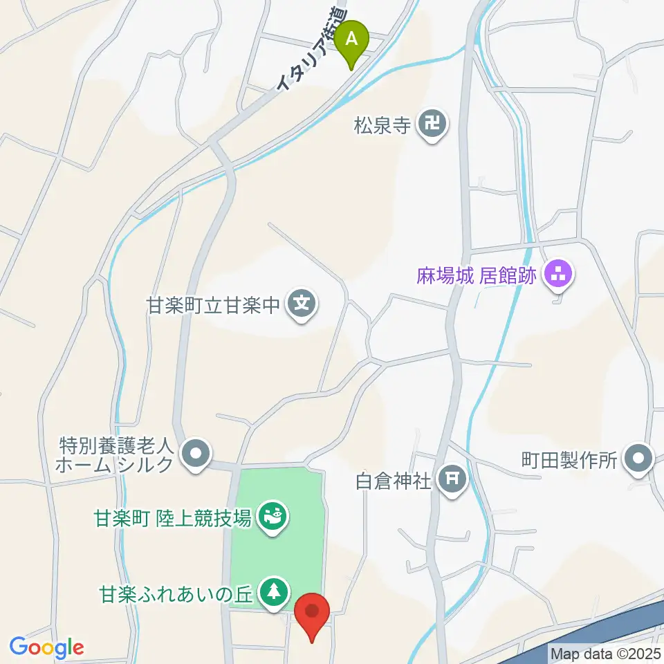 甘楽町文化会館周辺のファミレス・ファーストフード一覧地図