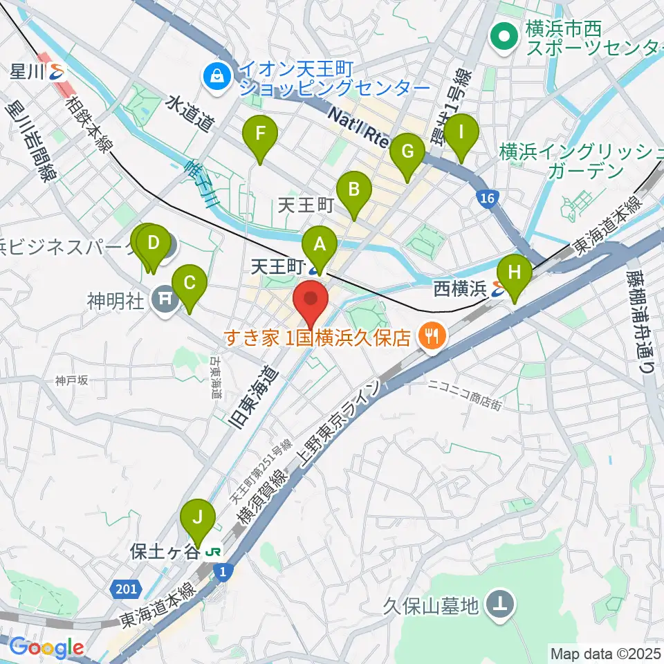 横浜市岩間市民プラザ周辺のコンビニエンスストア一覧地図