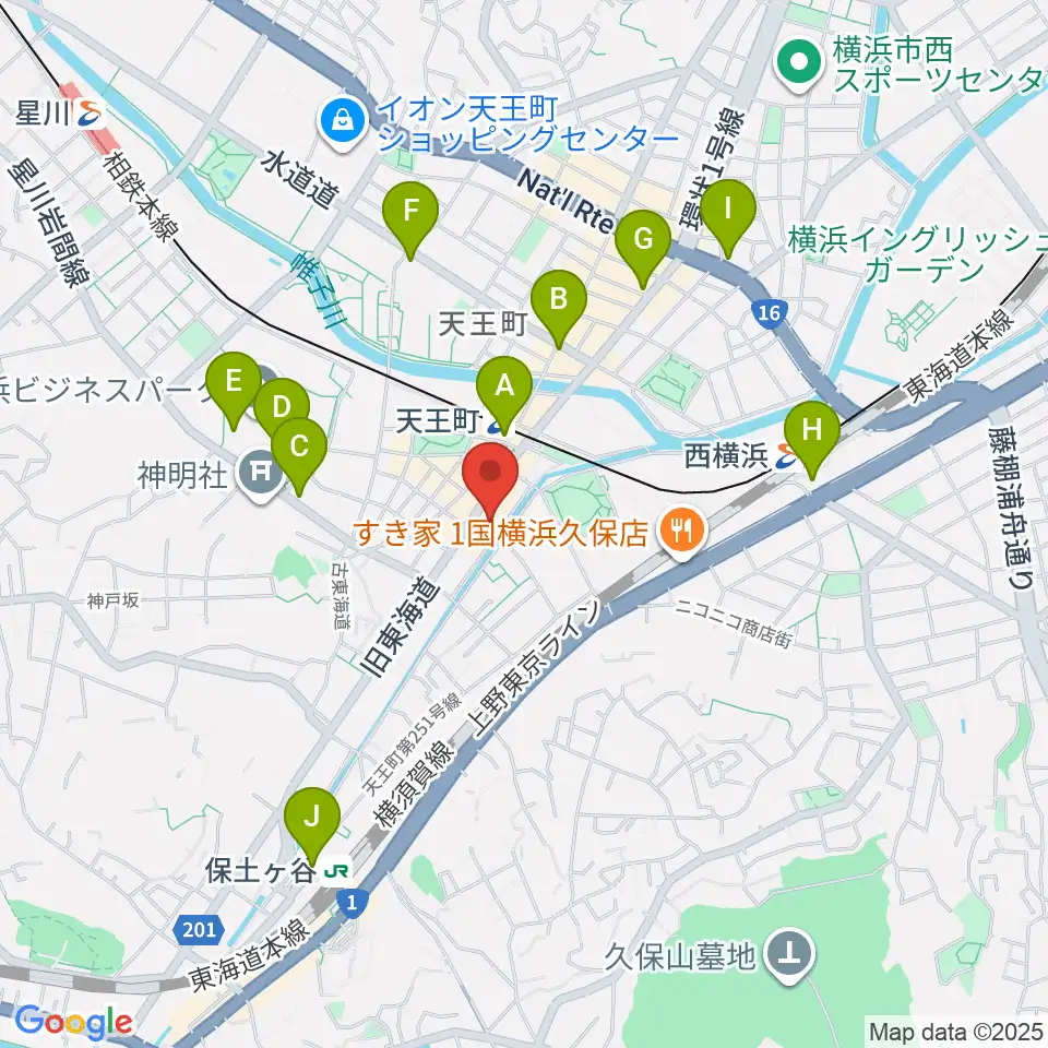 横浜市岩間市民プラザ周辺のコンビニエンスストア一覧地図