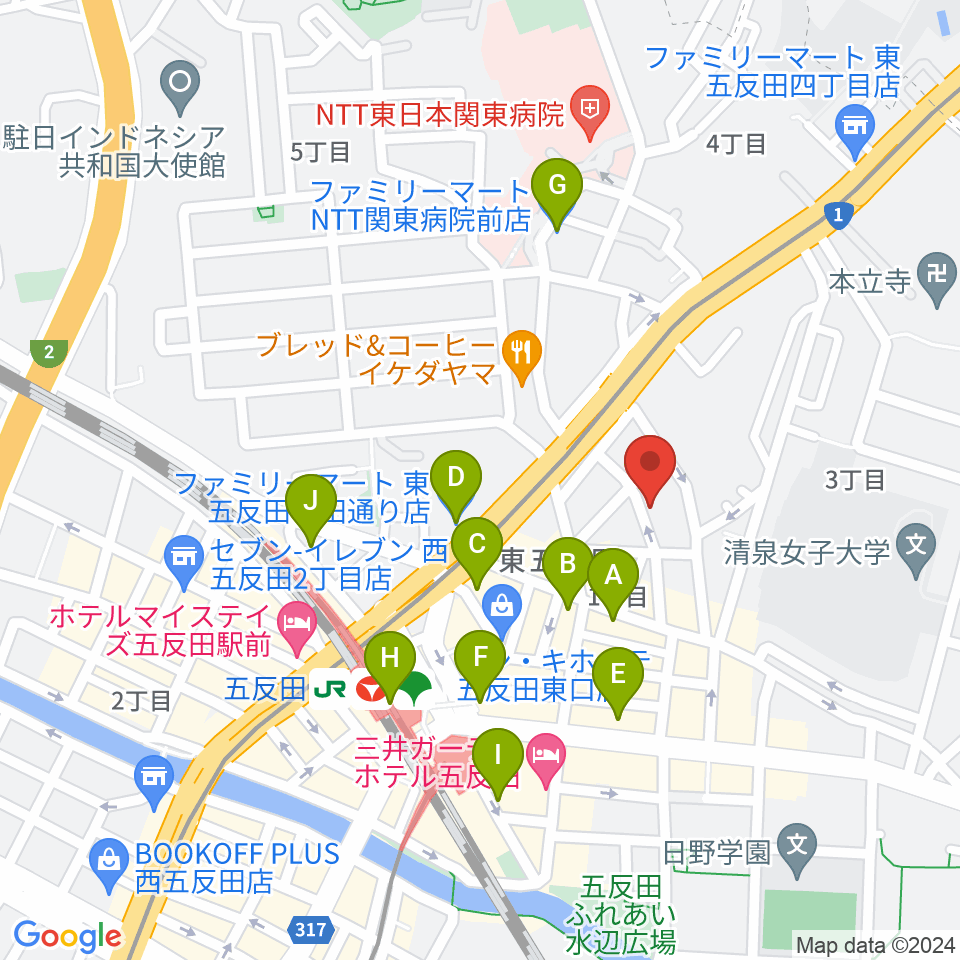 URBAN FOREST STUDIO周辺のコンビニエンスストア一覧地図