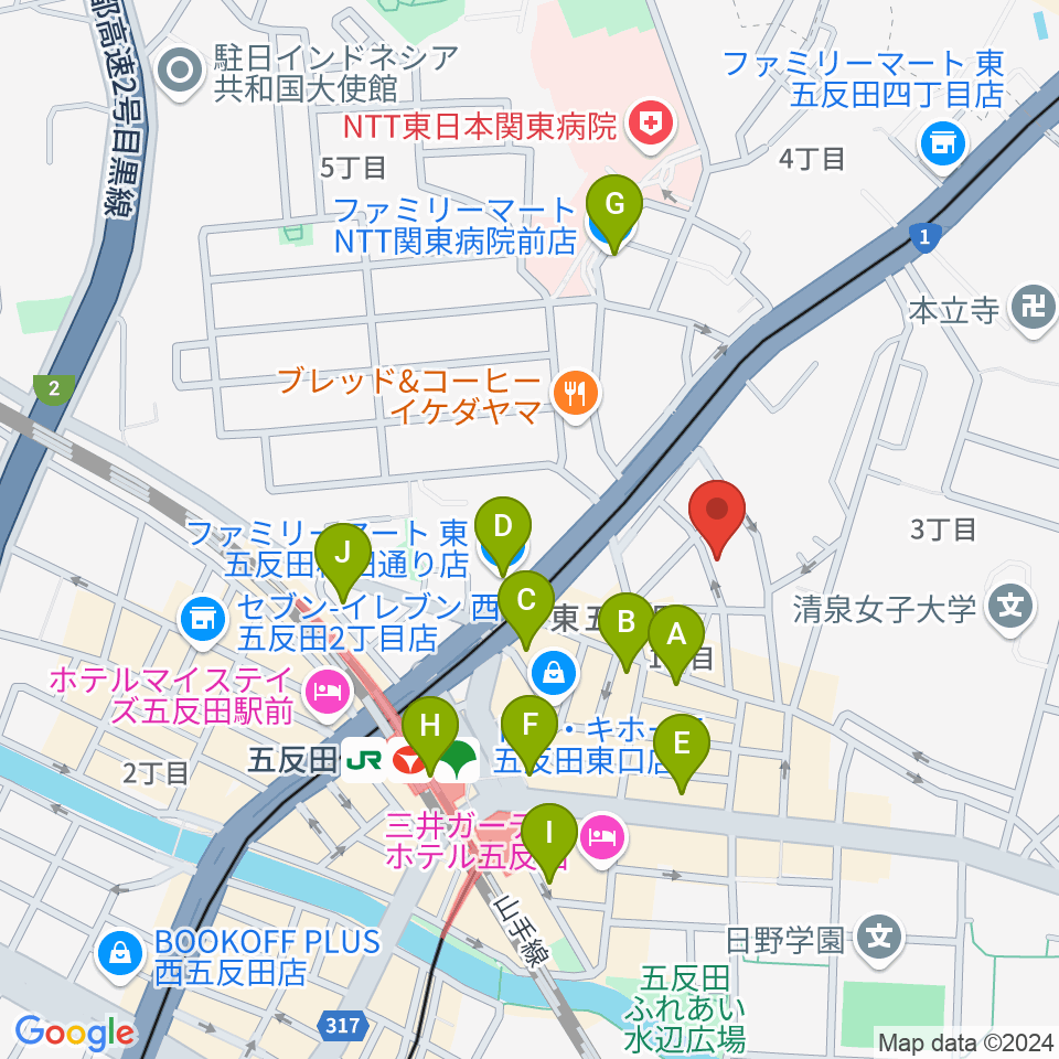 URBAN FOREST STUDIO周辺のコンビニエンスストア一覧地図