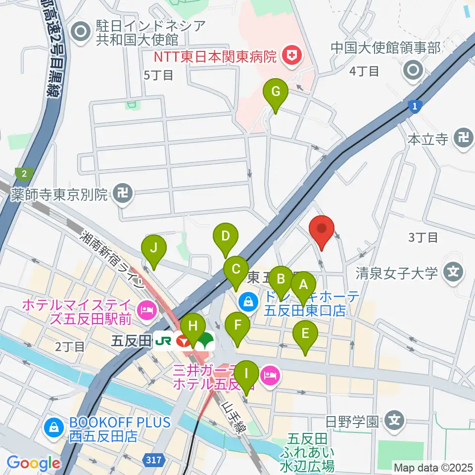 URBAN FOREST STUDIO周辺のコンビニエンスストア一覧地図