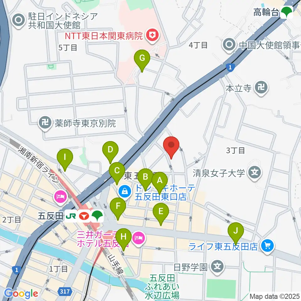 URBAN FOREST STUDIO周辺のコンビニエンスストア一覧地図