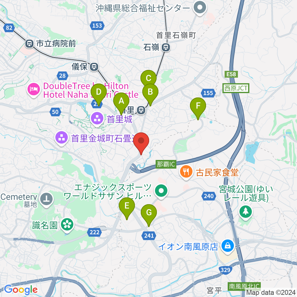 アルテ崎山周辺のコンビニエンスストア一覧地図