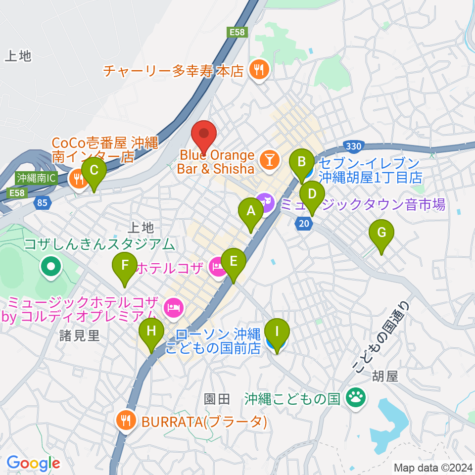 Cafe OCEAN周辺のコンビニエンスストア一覧地図