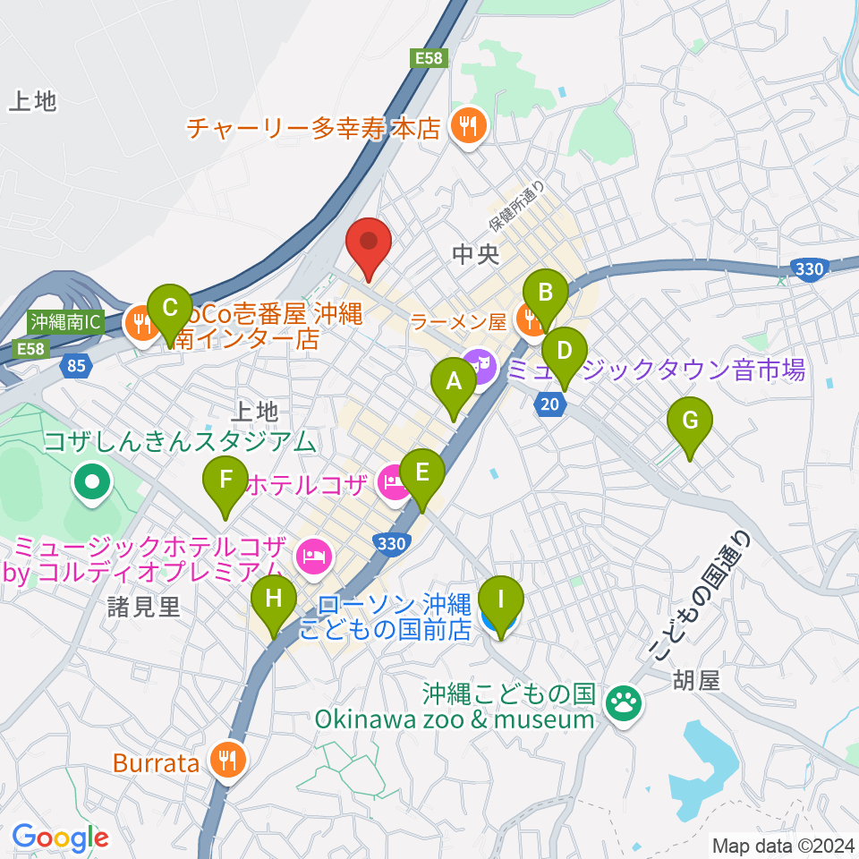 Cafe OCEAN周辺のコンビニエンスストア一覧地図