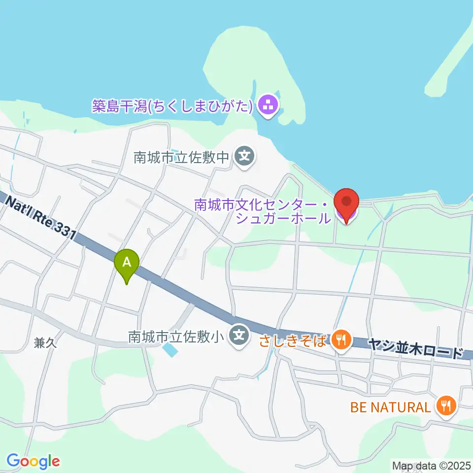南城市文化センター シュガーホール周辺のコンビニエンスストア一覧地図