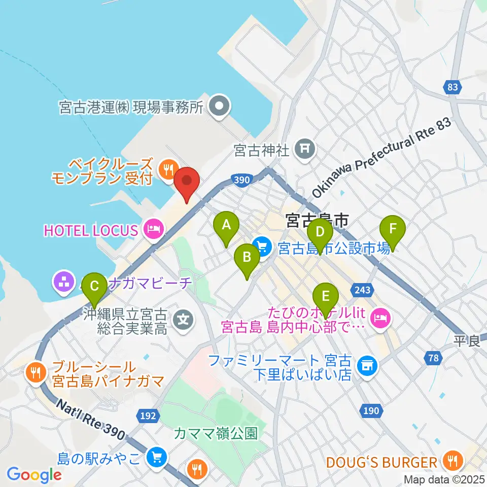 マティダ市民劇場周辺のコンビニエンスストア一覧地図