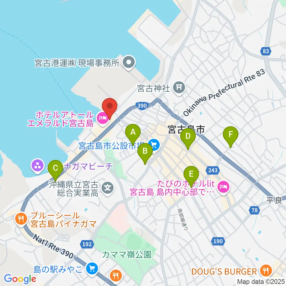 マティダ市民劇場周辺のコンビニエンスストア一覧地図