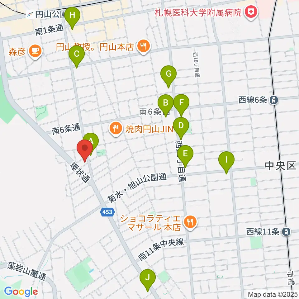 中古楽器専門店QUEST周辺のコンビニエンスストア一覧地図