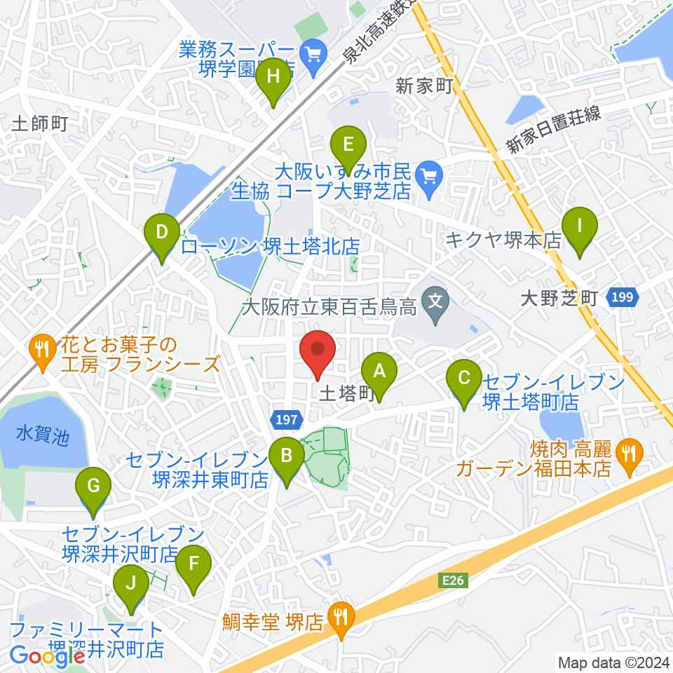 土塔庵周辺のコンビニエンスストア一覧地図