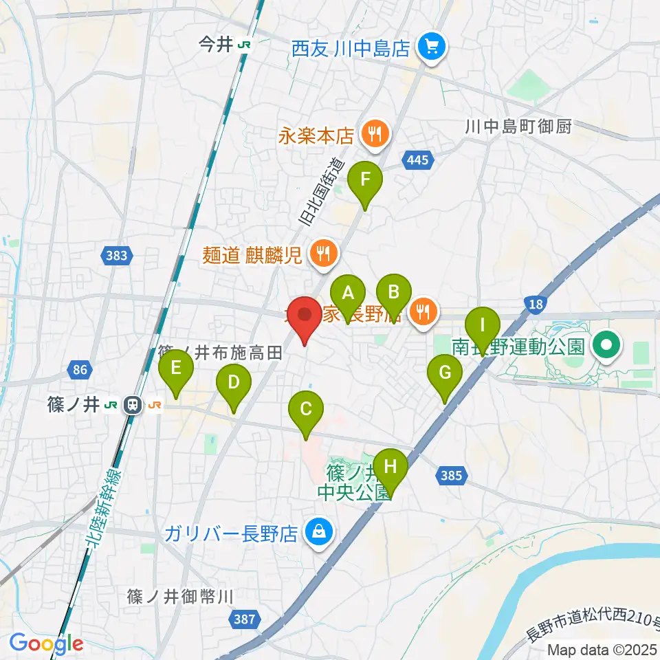 音楽堂 平林周辺のコンビニエンスストア一覧地図