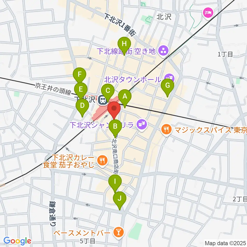 下北沢DRUM SONG周辺のコンビニエンスストア一覧地図
