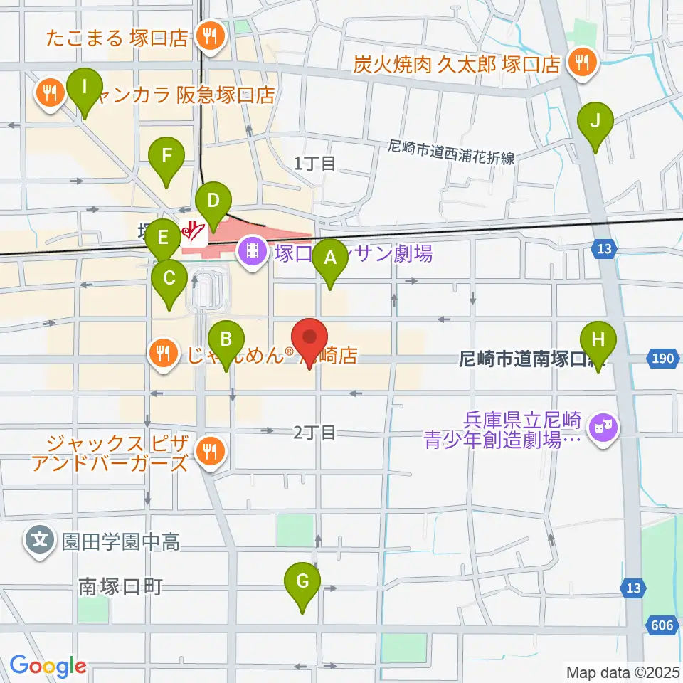 松田楽器ピアノギャラリー周辺のコンビニエンスストア一覧地図