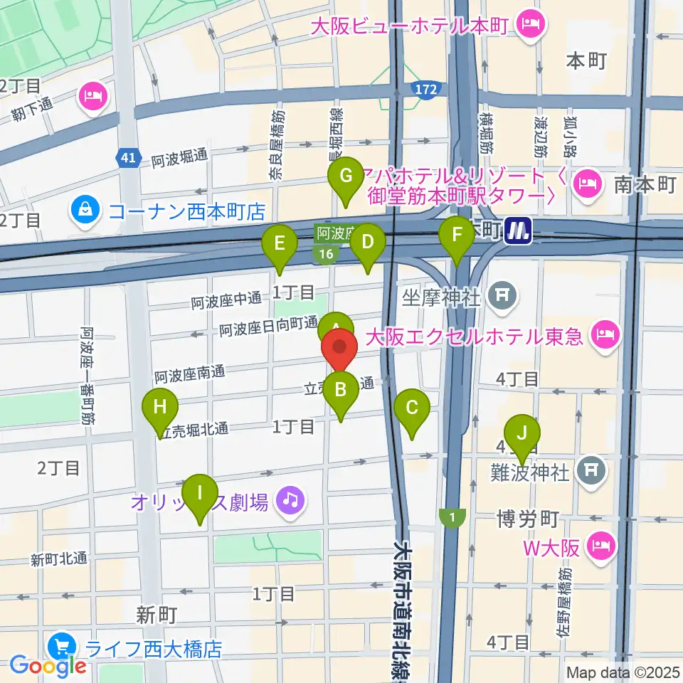 スマイルズミュージックサロン周辺のコンビニエンスストア一覧地図