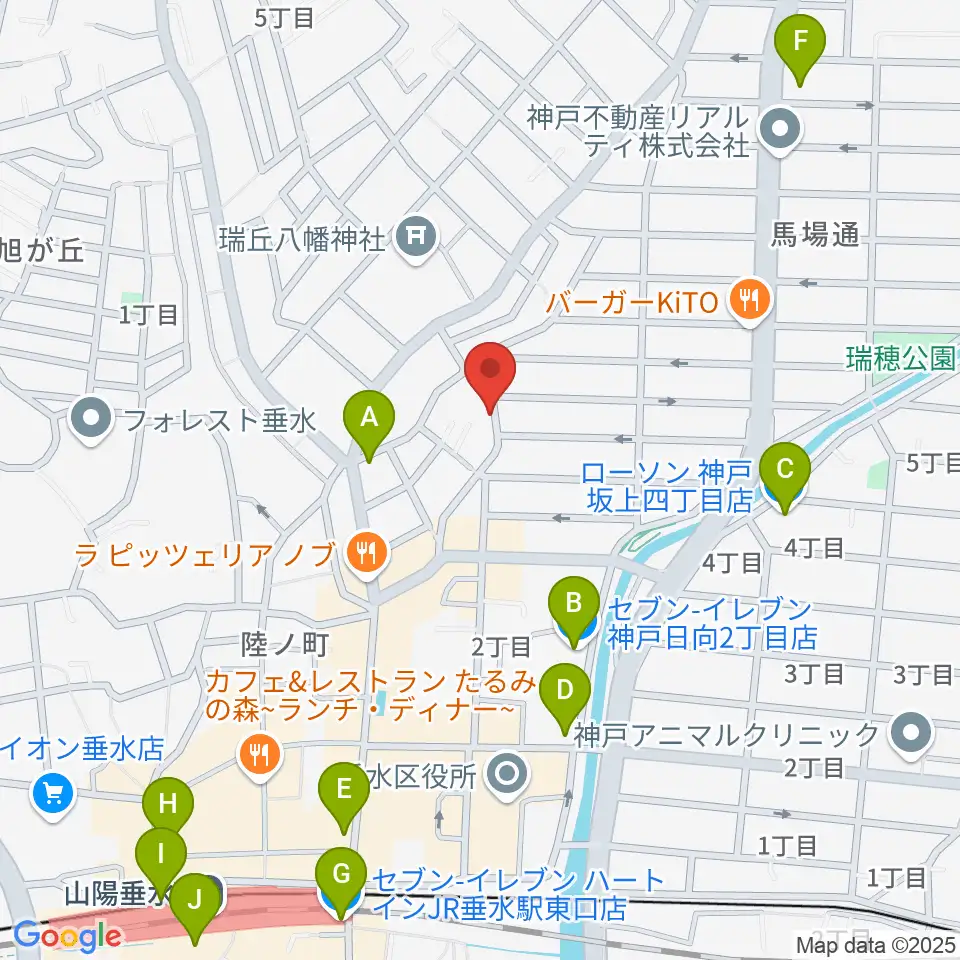 moonbow papa周辺のコンビニエンスストア一覧地図