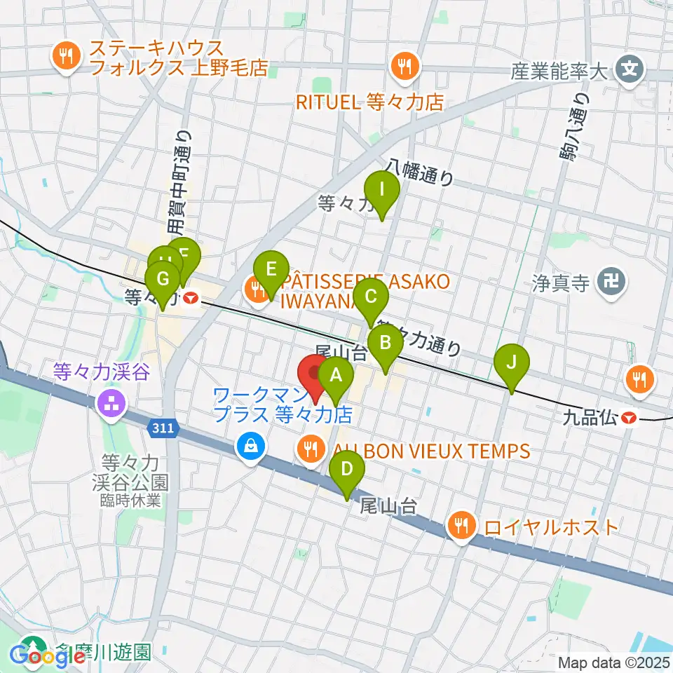 サカモト・ミュージック・スクール周辺のコンビニエンスストア一覧地図