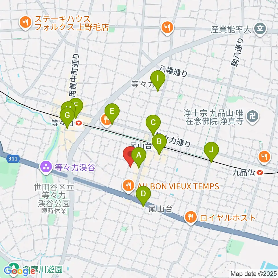 サカモト・ミュージック・スクール周辺のコンビニエンスストア一覧地図