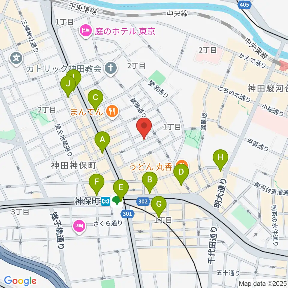音福周辺のコンビニエンスストア一覧地図