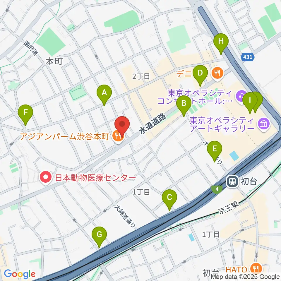 スタジオリリカ周辺のコンビニエンスストア一覧地図