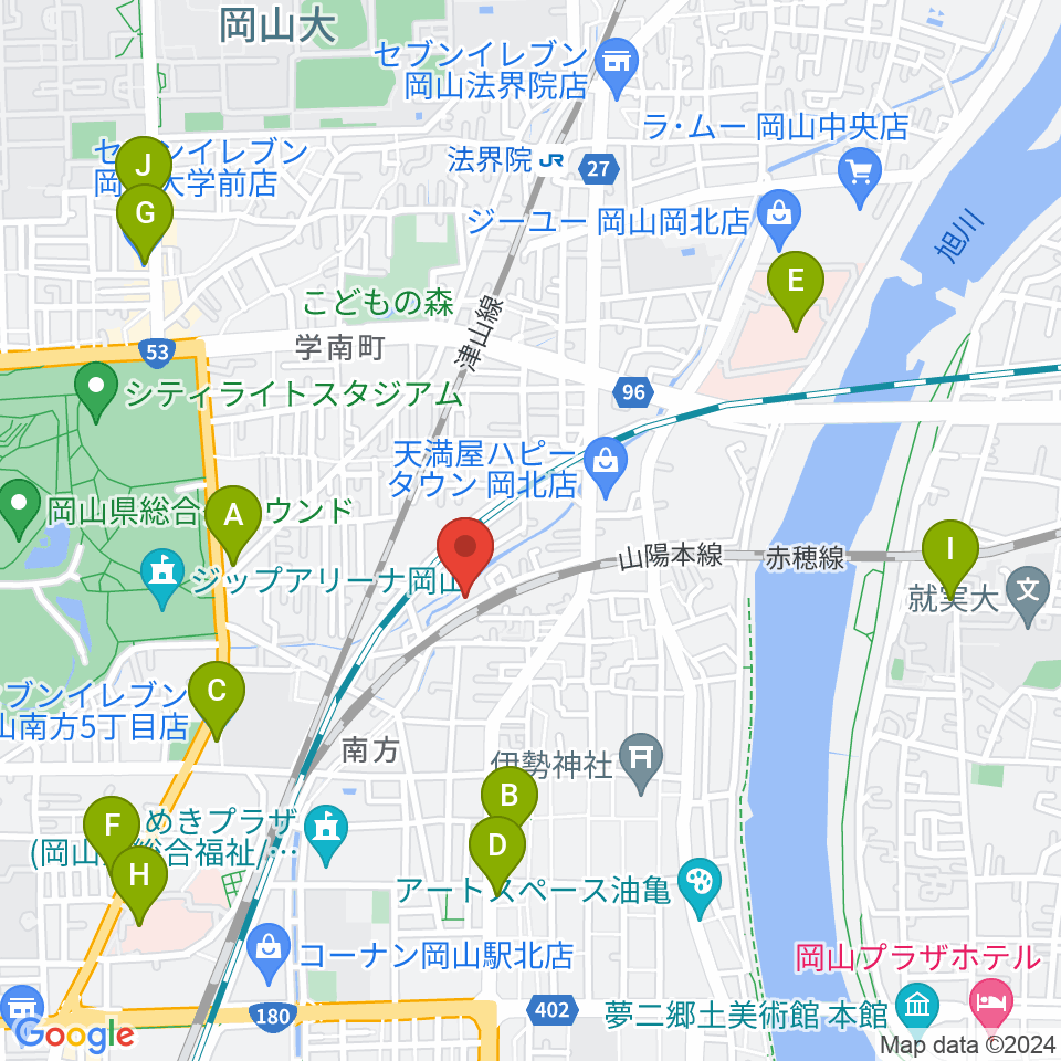 STUDIO S-FORCE周辺のコンビニエンスストア一覧地図