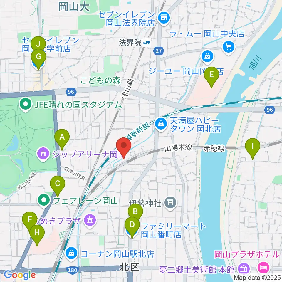 STUDIO S-FORCE周辺のコンビニエンスストア一覧地図