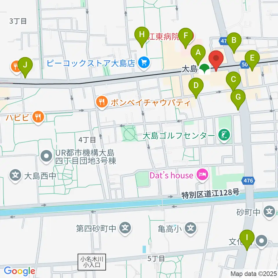 グローリーアカデミー周辺のコンビニエンスストア一覧地図