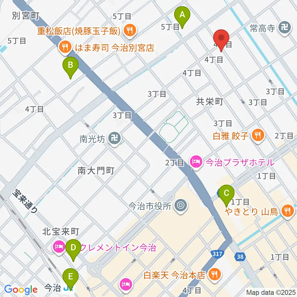 河上楽器店周辺のコンビニエンスストア一覧地図