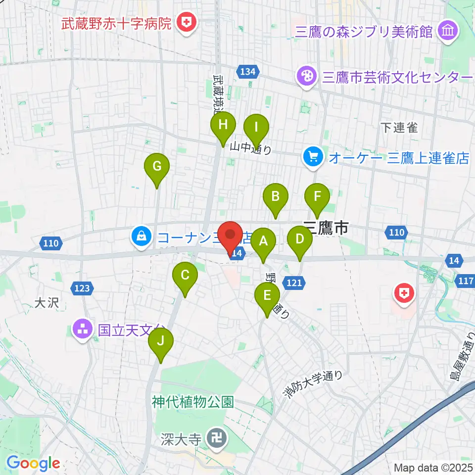 パルナスタジオ(Parna Studio)周辺のコンビニエンスストア一覧地図