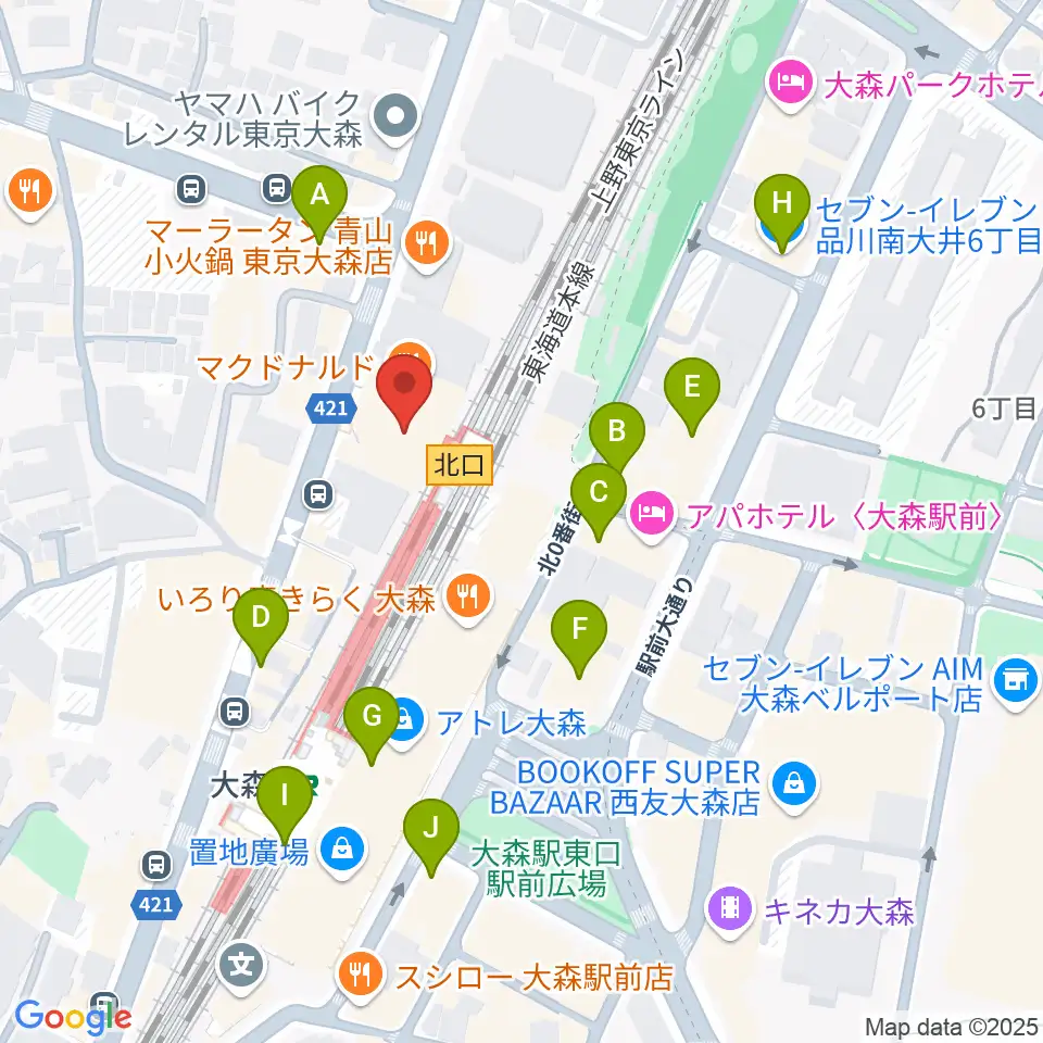Mミュージック周辺のコンビニエンスストア一覧地図