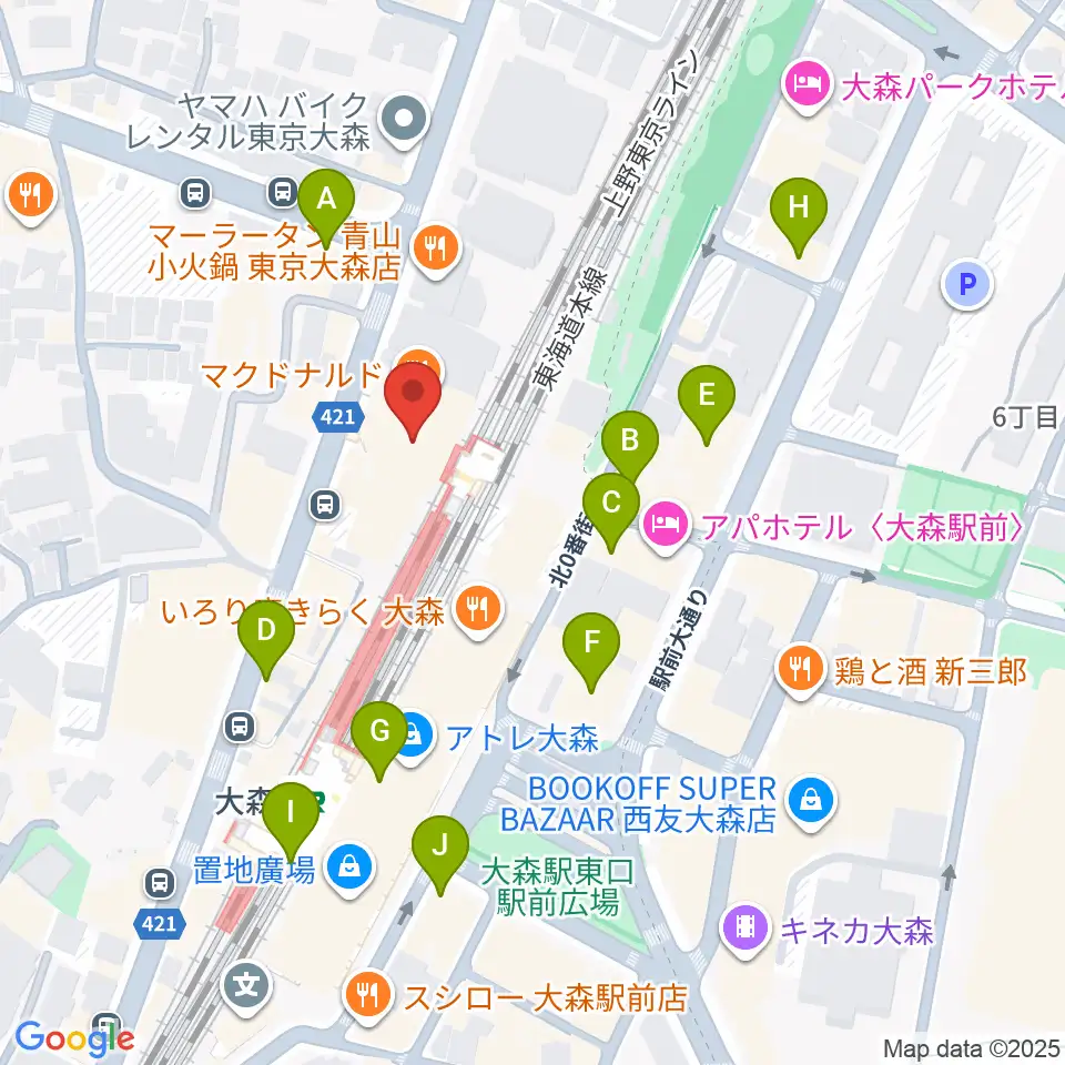Mミュージック周辺のコンビニエンスストア一覧地図