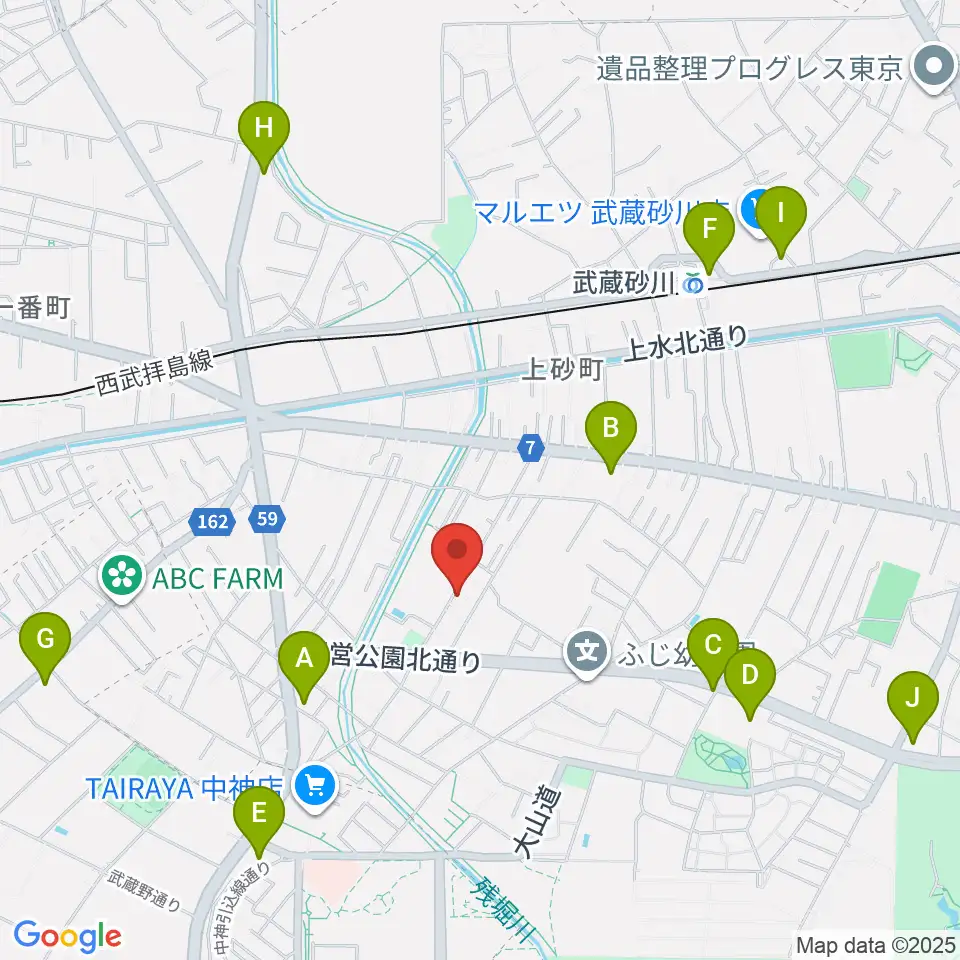 ピアノメンテナンスサービス周辺のコンビニエンスストア一覧地図