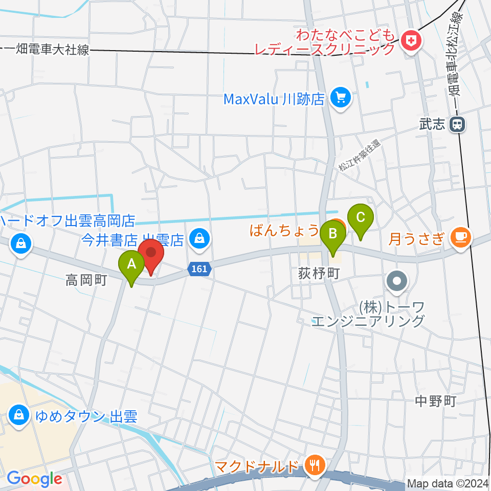 楽器買取リコレクションズ周辺のコンビニエンスストア一覧地図