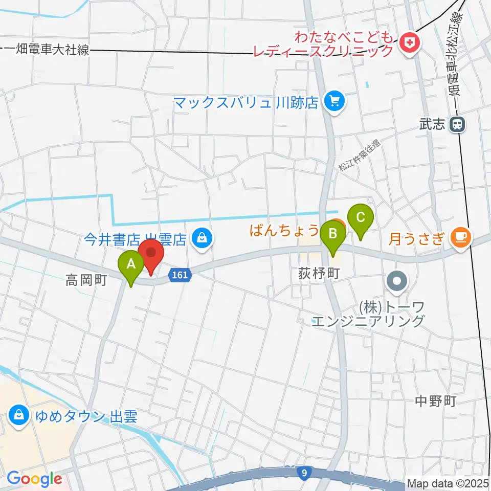 楽器買取リコレクションズ周辺のコンビニエンスストア一覧地図