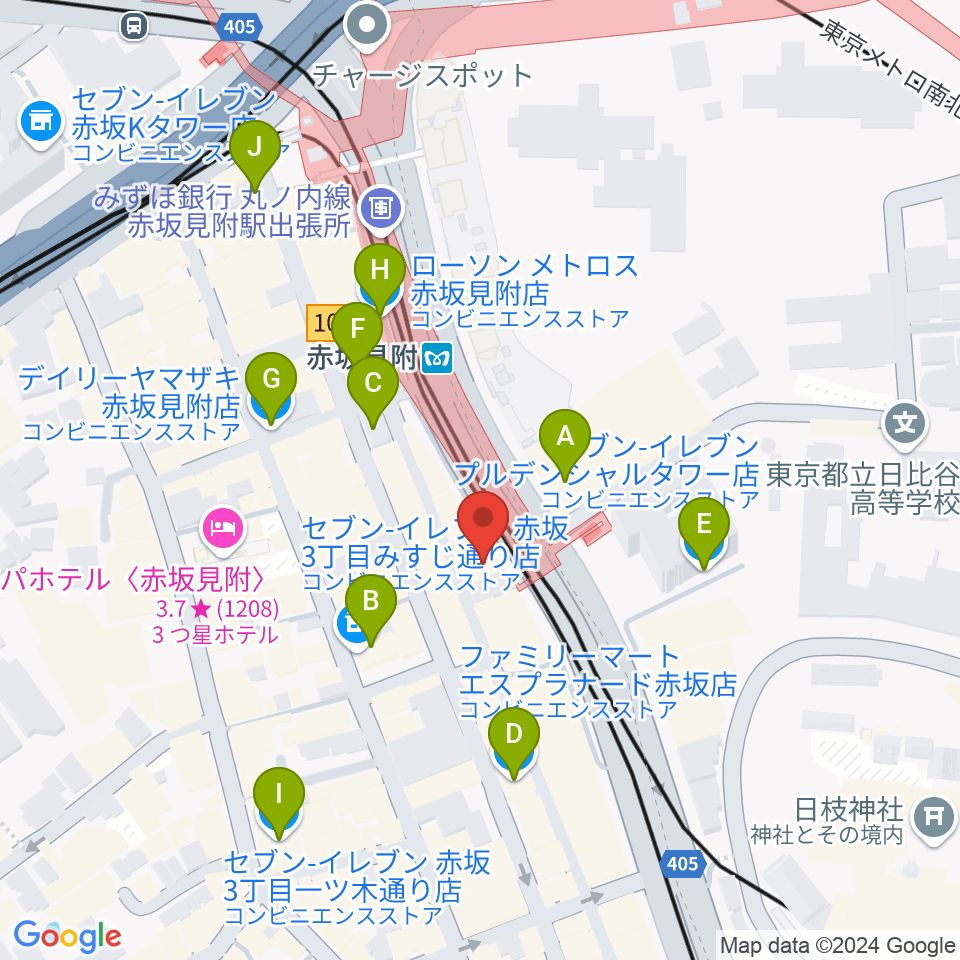 タイクーンミュージック周辺のコンビニエンスストア一覧地図