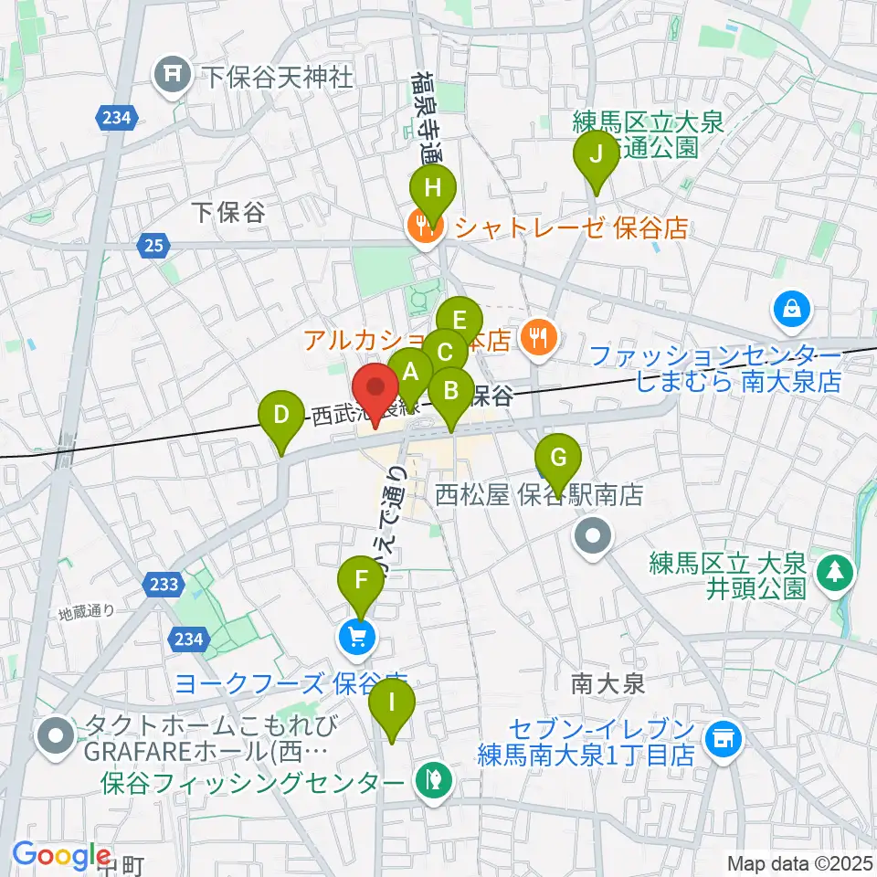 サウンドオフィス・コア周辺のコンビニエンスストア一覧地図