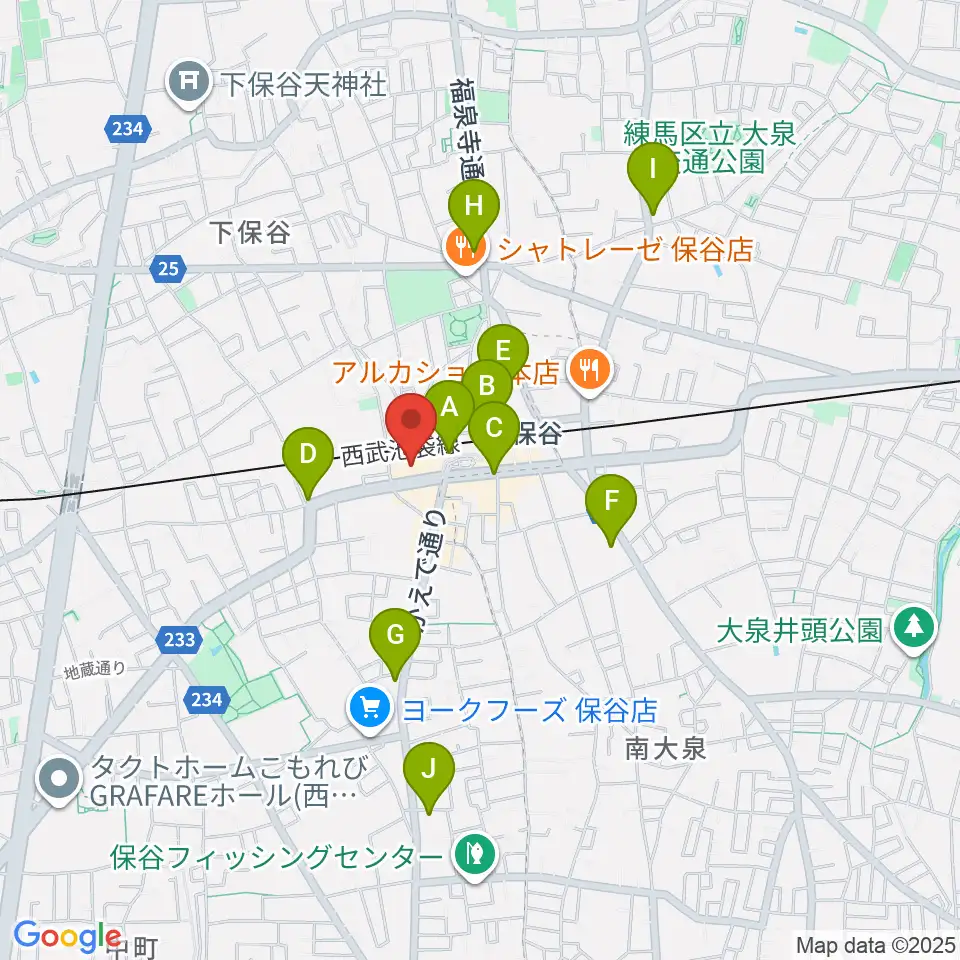 サウンドオフィス・コア周辺のコンビニエンスストア一覧地図
