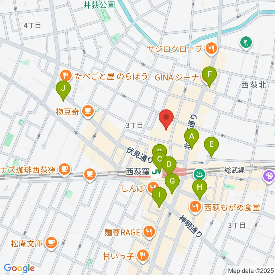 GUITARS MARKET周辺のコンビニエンスストア一覧地図
