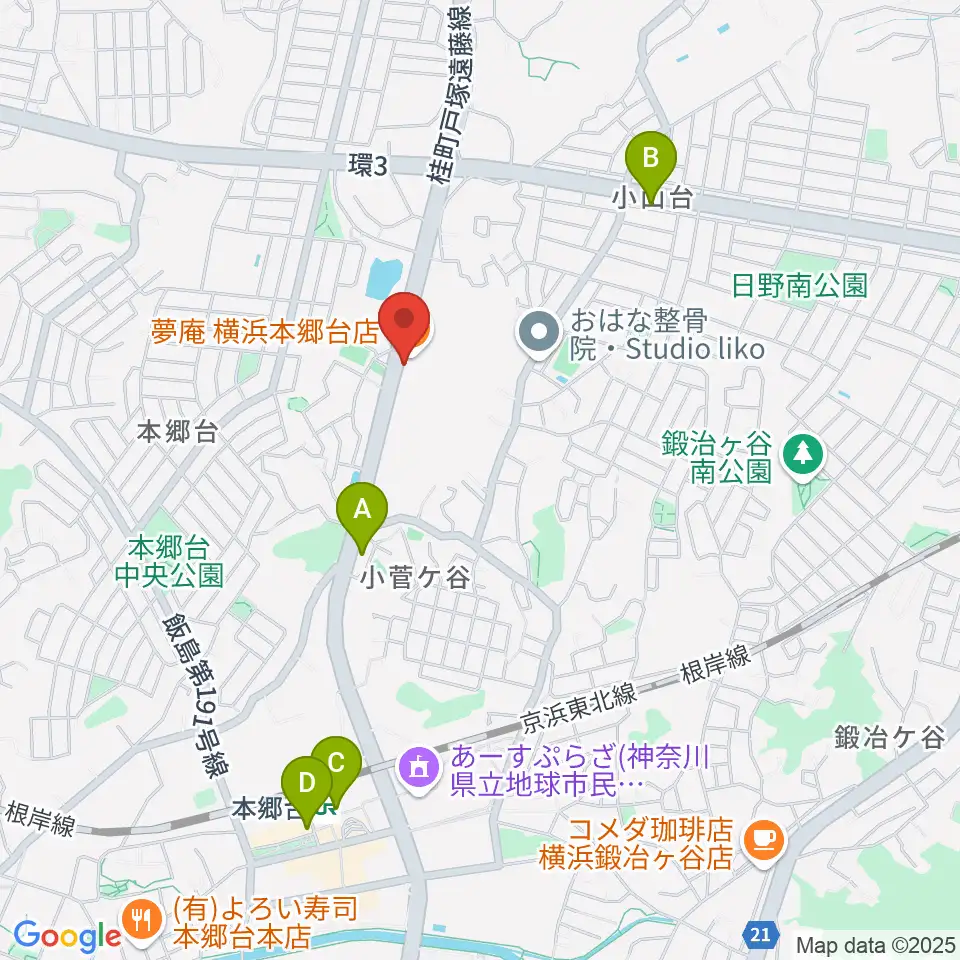 Atelier K周辺のコンビニエンスストア一覧地図