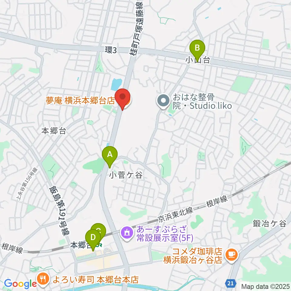 Atelier K周辺のコンビニエンスストア一覧地図