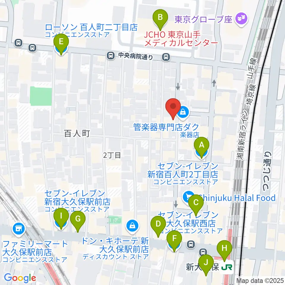 ダ・カーポ周辺のコンビニエンスストア一覧地図