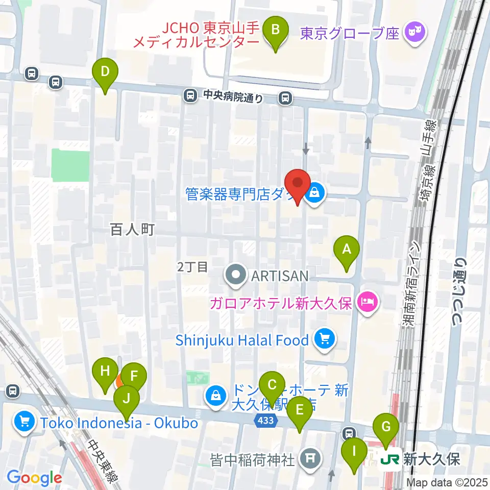 ダ・カーポ周辺のコンビニエンスストア一覧地図