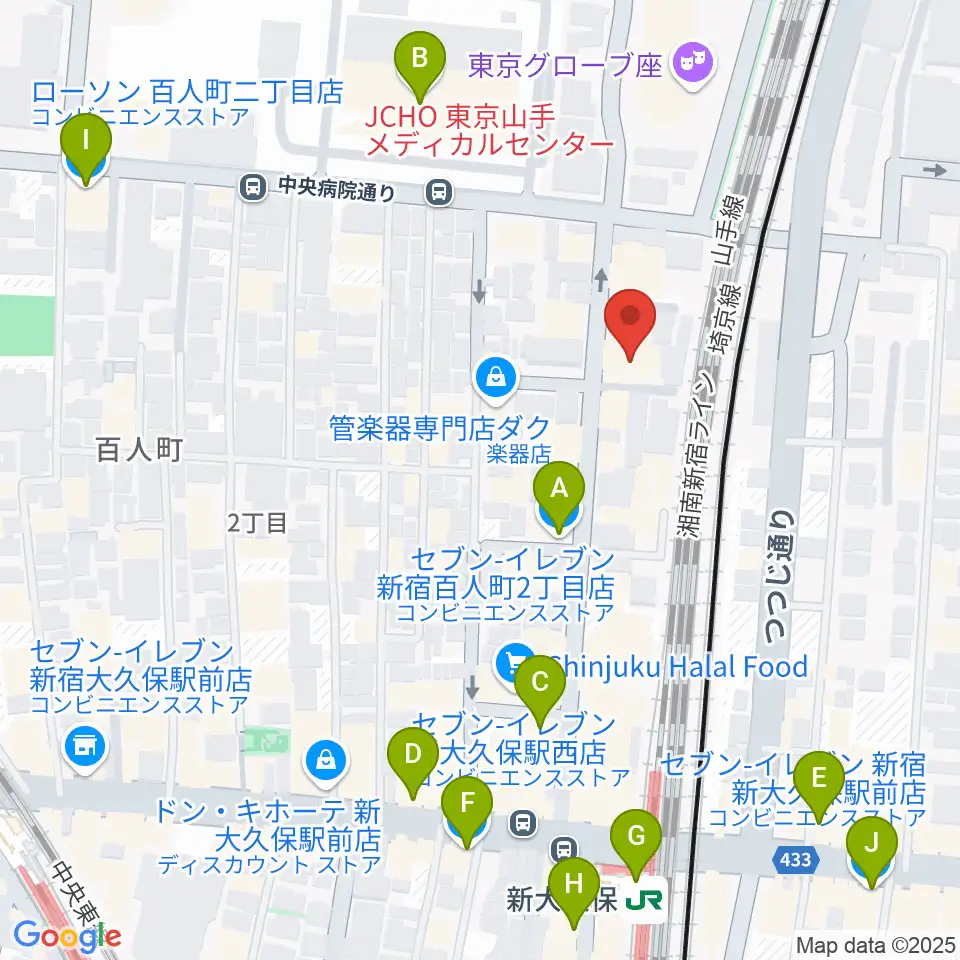 ダ・カーポ デビュー周辺のコンビニエンスストア一覧地図